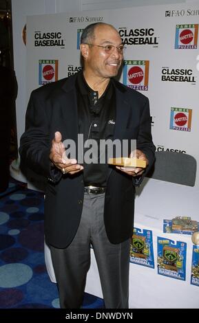 Mar. 17, 2002 - K24398MR: REGGIE JACKSON AND STEVE GARVEY PLAY THE MATTELL BASEBALL GAME.FAO SCHWARZ STORE, LA, CA 03/15/2002.REGGIE JACKSON. MILAN RYBA/   2002(Credit Image: © Globe Photos/ZUMAPRESS.com) Stock Photo