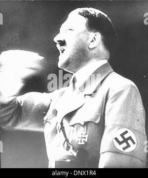 Feb. 15, 1933 - Berlin, Germany - ADOLF HITLER (1889-1945) the leader of Germany from 1933 until his death in 1945, and the leader of the National Socialist Workers Party (Nazi Party). (Credit Image: © KEYSTONE Pictures USA/ZUMAPRESS.com) Stock Photo