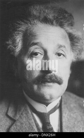April 18, 1955 - Berlin, Germany - Jewish, German-born theoretical physicist ALBERT EINSTEIN who's widely regarded as the most important scientist of the 20th century and one of the greatest physicists of all time, produced much of his remarkable work during his stay at the Patent Office and in his spare time. He played a leading role in formulating the special and general theories Stock Photo