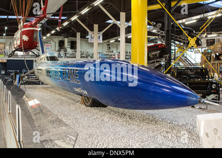 The Rocket powered car Blue Flame from the Sinsheim Museum in Germany Stock Photo