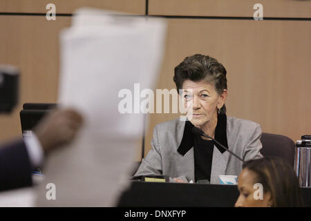 Dec 12, 2005; West Palm Beach, FL, USA; Plaintiff Carol Clarke on the witness stand being questioned by  attorney F. Malcolm Cunningham  in Judge Jeffrey Winikoff's courtroom Monday. The Williams sisters and their father are defendants in a lawsuit contending that Richard Williams committed them to playing in the proposed 'Battle of the Sexes' tournament. The lawsuit, seeking unspe Stock Photo