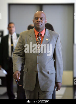 Dec 12, 2005; West Palm Beach, FL, USA; Plaintiff Keith Rhodes walks to the courtroom. The Williams sisters and their father are defendants in a lawsuit contending that Richard Williams committed them to playing in the proposed 'Battle of the Sexes' tournament. The lawsuit, seeking unspecified damages, accuses the Willams familly of breach of contract. Mandatory Credit: Photo by Gr Stock Photo