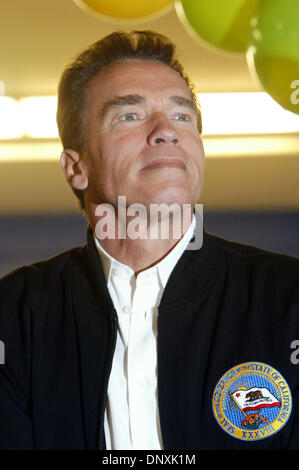 Dec 17, 2005; Los Angeles, CA, USA; California Gov. ARNOLD  SCHWARZENEGGER smiles during the 24th annual Miracle on First Street Toy Giveaway at Hollenbeck Youth Center in East Los Angeles Saturday, Dec. 17, 2005.   Mandatory Credit: Photo by Armando Arorizo/ZUMA Press. (©) Copyright 2005 by Armando Arorizo Stock Photo