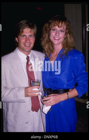 Hollywood, CA, USA; MARY MCDONOUGH and husband ROB are shown in undated