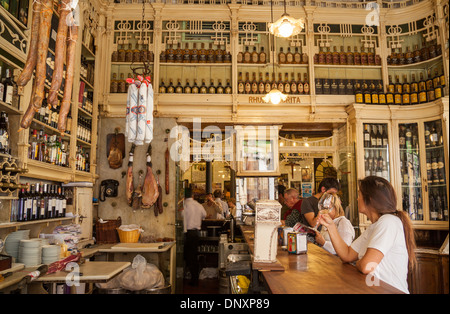 The famous El Rinconcillo Tapas bar in Seville. Said to be the oldest Tapas bar in the city. Seville, Andalusia, Spain Stock Photo