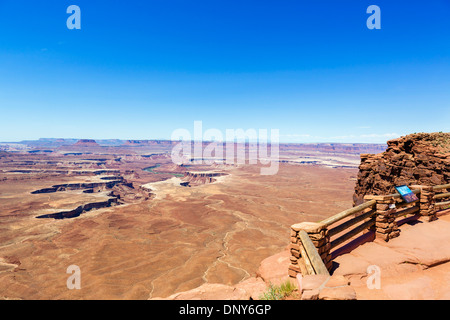 View from the Green River Overlook, Island in the Sky, Canyonlands National Park, Utah, USA Stock Photo