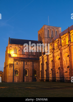 Winchester Cathedral Hampshire England UK early evening Stock Photo