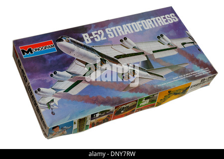 A 1/72nd scale Boeing B-52 Stratofortress plastic scale model kit Stock Photo