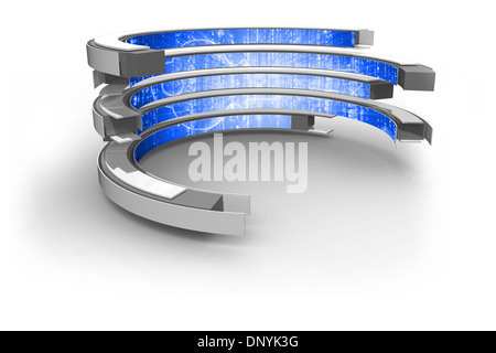 Key on abstract screen Stock Photo