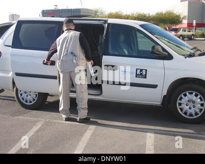 Security with bomb sniffing dogs patrol the area around the Superdome ...