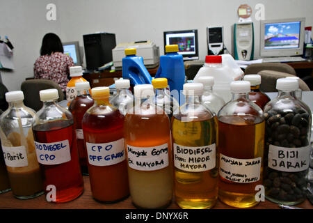 Bottles with samples of bio-oil and biodiesel at Petrobras Stock Photo ...