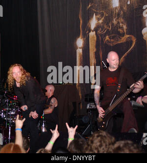 Feb 16, 2006; Norfolk, VA, USA; Gothenburg metal rockers 'Dark Tranquility' rocks the crowd at the Norva in Norfolk, Virginia on 16 February 2006. Mandatory Credit: Photo by Jeff Moore/ZUMA Press. (©) Copyright 2006 by Jeff Moore Stock Photo