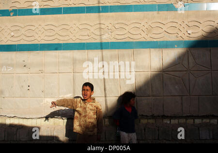 Feb 20, 2006; Fallujah, IRAQ; Street scenes of the Iraqi city of Al-Falujah, pictured throughout January and February, 2006. The broken city fights to survive as insurgents and soldiers fight to destroy. Mandatory Credit: Photo by Toby Morris/ZUMA Press. (©) Copyright 2006 by Toby Morris Stock Photo