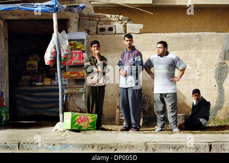 Feb 20, 2006; Fallujah, IRAQ; Street scenes of the Iraqi city of Al-Falujah, pictured throughout January and February, 2006. The broken city fights to survive as insurgents and soldiers fight to destroy. Mandatory Credit: Photo by Toby Morris/ZUMA Press. (©) Copyright 2006 by Toby Morris Stock Photo