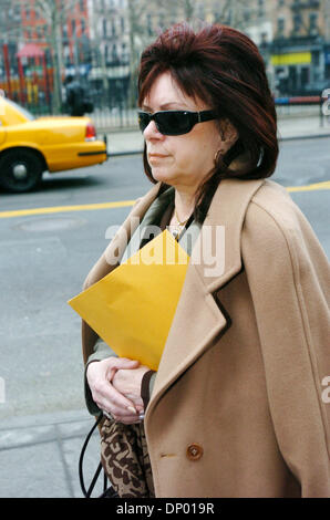 Feb 23, 2006; Manhattan, NY, USA; VICTORIA GOTTI arrives at Manhattan Federal Court to attend her son John Gotti Jr.'s retrial on charges of racketeering and kidnapping.  Mandatory Credit: Photo by Bryan Smith/ZUMA Press. (©) Copyright 2006 by Bryan Smith Stock Photo