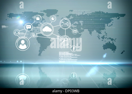 Futuristic technology interface Stock Photo