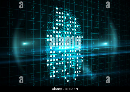 Digital fingerprint Stock Photo