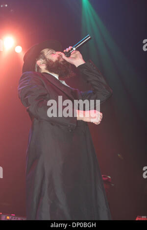 Mar 06, 2006; New York, NY, USA; MATISYAHU performing at Hammerstein Ballroom. Matthew Paul Miller (born June 30, 1979), more commonly known as Matisyahu, is a Hasidic Jewish reggae artist. Matisyahu was born in West Chester, Pennsylvania and his family eventually settled in White Plains, New York, he was brought up a Reconstructionist Jew, and for some time during those years he p Stock Photo