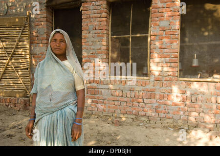 Mar 07, 2006; Anantpur village, Uttar-Pradesh, INDIA; Malti, a 40-year-old woman qualified for a CASHPOR Micro Credit loan. She bought this poultry farm with her Rs. 8,000 loan three months ago. Mandatory Credit: Photo by Frank Huster/ZUMA Press. (©) Copyright 2006 by Frank Huster Stock Photo