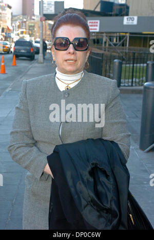 Mar 07, 2006; Manhattan, New York, USA; VICTORIA GOTTI arrives to her son John Gotti Jr.'s retrial at Manhattan Federal Court. John Gotti Jr. is charged with racketeering and plotting the 1992 attack on Curtis Sliwa, founder of the Guardian Angels, who was abducted and shot by two members of the Gambino Crime Family. Mandatory Credit: Photo by Bryan Smith/ZUMA Press. (©) Copyright  Stock Photo