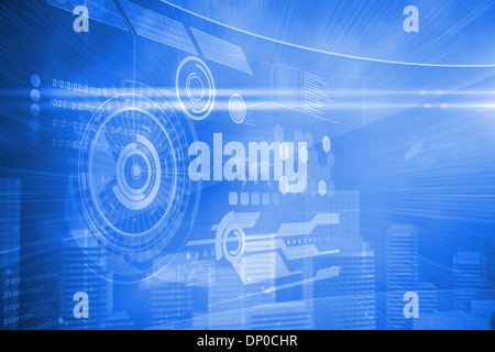 Futuristic technology interface Stock Photo