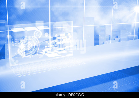 Futuristic technology interface Stock Photo