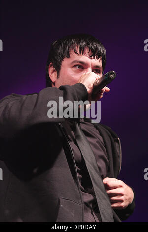 Mar 11, 2006; Los Angeles, CA, USA; CAGE performing at the Paid Dues underground hip-hop concert held at the Shrine Auditorium in Los Angeles. Mandatory Credit: Photo by Jerome Ware/ZUMA Press. (©) Copyright 2006 by Jerome Ware Stock Photo