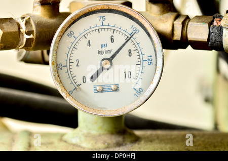 old rusty meter Stock Photo