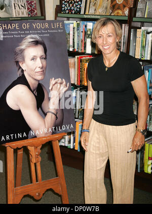 Apr 04, 2006; New York, NY, USA; Tennis player MARTINA NAVRATILOVA promotes her new book 'The Shape of Your Life' held at Barnes and Noble Fifth Avenue. Mandatory Credit: Photo by Nancy Kaszerman/ZUMA Press. (©) Copyright 2006 by Nancy Kaszerman Stock Photo