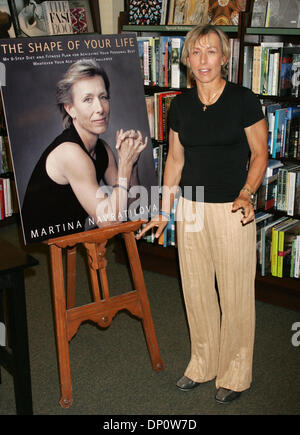 Apr 04, 2006; New York, NY, USA; Tennis player MARTINA NAVRATILOVA promotes her new book 'The Shape of Your Life' held at Barnes and Noble Fifth Avenue. Mandatory Credit: Photo by Nancy Kaszerman/ZUMA Press. (©) Copyright 2006 by Nancy Kaszerman Stock Photo