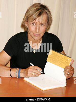 Apr 04, 2006; New York, NY, USA; Tennis player MARTINA NAVRATILOVA promotes her new book 'The Shape of Your Life' held at Barnes and Noble Fifth Avenue. Mandatory Credit: Photo by Nancy Kaszerman/ZUMA Press. (©) Copyright 2006 by Nancy Kaszerman Stock Photo