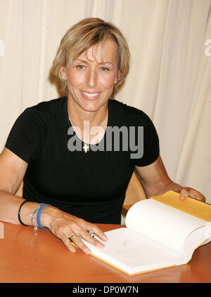 Apr 04, 2006; New York, NY, USA; Tennis player MARTINA NAVRATILOVA promotes her new book 'The Shape of Your Life' held at Barnes and Noble Fifth Avenue. Mandatory Credit: Photo by Nancy Kaszerman/ZUMA Press. (©) Copyright 2006 by Nancy Kaszerman Stock Photo