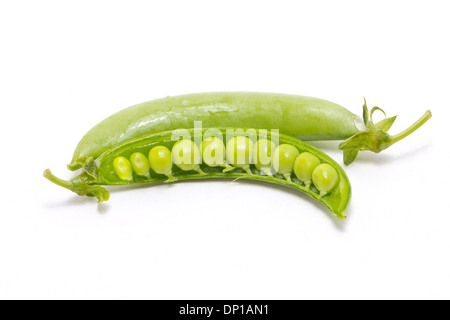 Green peas isolated on white. Stock Photo