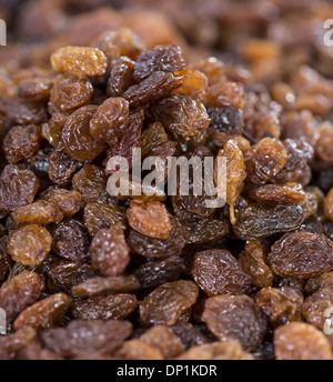 Raisins background picture (macro shot) Stock Photo