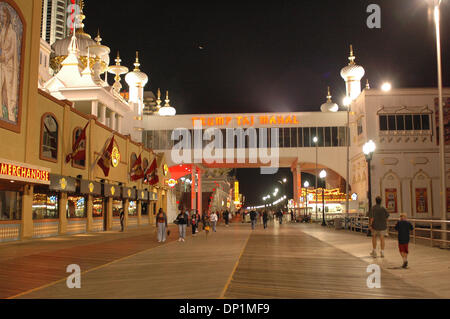 May 06, 2006; Atlantic City, NJ, USA; Atlantic City is always turned on, with attractions such as Trump Taj Mahal with its skywalk, pictured from the boardwalk located in Atlantic City, NJ, on May 6, 2006. Mandatory Credit: Photo by Tina Fultz/ZUMA Press. (©) Copyright 2006 by Tina Fultz Stock Photo