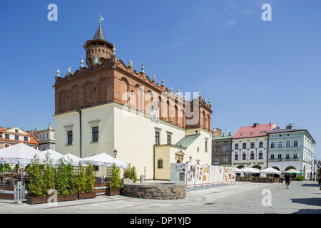 Gothic Town Hall on the market square, Tarnów, Lesser Poland Voivodeship, Poland Stock Photo