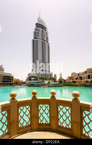 The The Address Downtown Dubai skyscraper, Dubai, United Arab Emirates Stock Photo