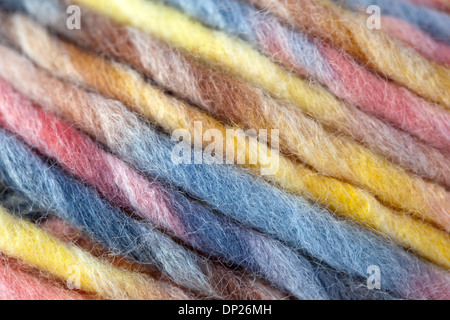 Close-up view of multicolored wool Stock Photo
