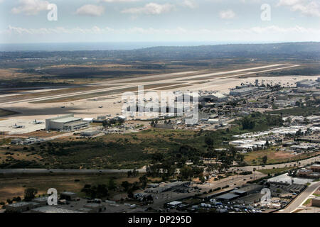 May 22, 2006; San Diego, CA, USA; Aerial view of Marine Corps Air Station Miramar, The proposed joint use airport with the Marines and civilian air traffic currently using Lindbergh Field near downtown San Diego. Mandatory Credit: Photo by Howard Lipin/SDU-T/ZUMA Press. (©) Copyright 2006 by SDU-T Stock Photo