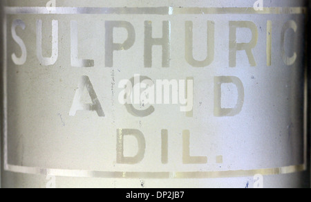 https://l450v.alamy.com/450v/dp2jb7/macro-view-of-old-chemistry-bottle-labeled-for-sulphuric-acid-diluted-dp2jb7.jpg