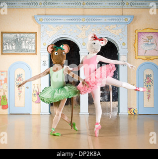 Dancers of English National Ballet in a posed photograph to promote ENB’s production of Angelina Ballerina. 9/2008. Colour photograph Stock Photo