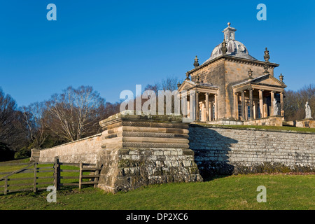 Temple of the Four Winds grounds of Castle Howard estate in winter near Malton North Yorkshire England UK United Kingdom Stock Photo