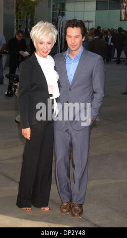 Jun 13, 2006; Los Angeles, CA, USA;  Actor KEANU REEVES and mother PATRICIA  TAYLOR at 'The Lake House' World Premiere held at The Pacific Cinerama Dome, Hollywood.                               Mandatory Credit: Photo by Paul Fenton/ZUMA KPA.. (©) Copyright 2006 by Paul Fenton-KPA Stock Photo