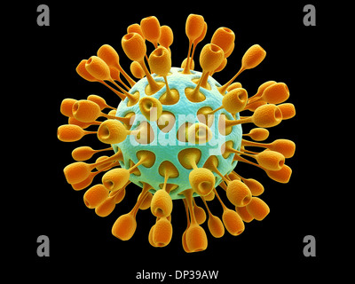 Virus, artwork Stock Photo