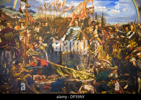 Sobieski sending message of victory to the Pope, 1883, Jan Matejko, 1838-1893, Vatican museums, Rome, Italy Stock Photo