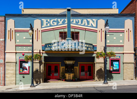 Egyptian Theater on Main Street in downtown Park City, Utah, USA Stock ...