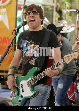 Jun 30 2006; New York, NY, USA; Bassist JAY DEMARCUS from the country music group RASCAL FLATTS performs on the 'Today' show held at Rockefeller Plaza. Mandatory Credit: Photo by Nancy Kaszerman/ZUMA Press. (©) Copyright 2006 by Nancy Kaszerman Stock Photo
