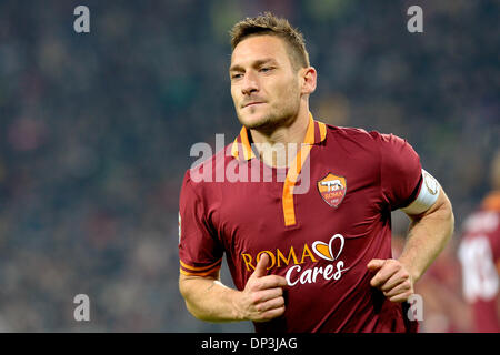 Torino, Italy. 5th Jan, 2014. Francesco Totti during the Serie A match between Juventus and AS Roma at Juventus Stadium on January 5, 2014 in Torino, Italy.Photo: Filippo Alfero/NurPhoto © Filippo Alfero/NurPhoto/ZUMAPRESS.com/Alamy Live News Stock Photo