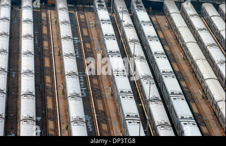 Jul 17, 2006; Manhattan, NY, USA; Trains move through the West Rail Yards as the City of New York has proposed to paying $500 million over five years to buy the site from the Metropolitan Transportation Authority. The West Side Rail Yards are located between 30th to 33rd Streets from 10th to 12th Avenue. Mandatory Credit: Photo by Bryan Smith/ZUMA Press. (©) Copyright 2006 by Bryan Stock Photo