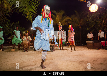 Garifuna perform traditional dance. Garifuna music and dance are an ...